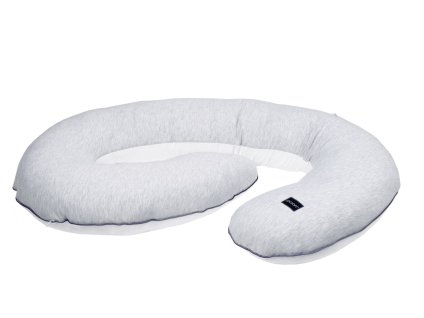 pregnancy pillow cotton grey white pure