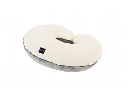 nursing pillow minky cream grey pure