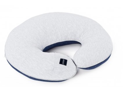 nursing pillow cotton grey blue pure