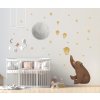 samolepka na zeď medvídek měsíc hvězdy