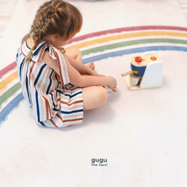 🌈 Gugu hrací podložka DUHA - další designy najdete na e-shopu 🌱přírodní kaučuk 💫originální design 🐾jemné mikrovlákno na...