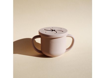 Snack cup vrchnáčik na pohárik munn. - powder pink