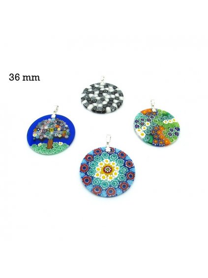 murrina pendant mod fortuny 36 mm in diameter available in 15 assorted colours