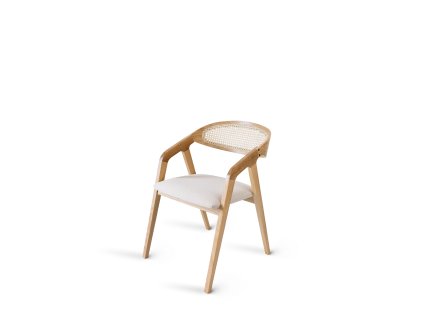 Židle Frame Cane buk (Barva dřeva Bílá-  zakázková výroba, Odstín čalounění Malmo 90)