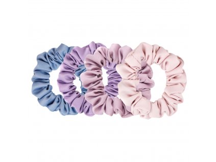 Výhodný balíček úzkých gumiček - Modrošedá, levandulová, lila, pudrová