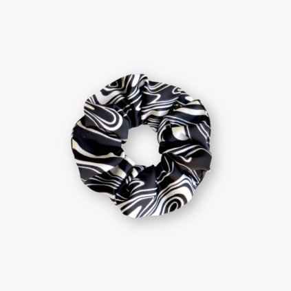 Saténová scrunchie gumička - Wind