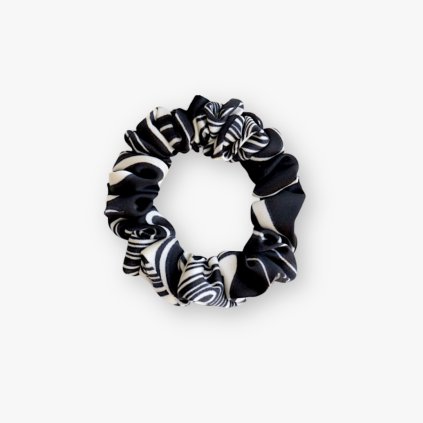 Úzká saténová scrunchie gumička - Wind