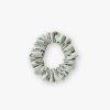 Úzká saténová scrunchie gumička - Mentolová matná