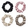 Úzké scrunchie gumičky - Lesklé