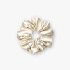 Saténová scrunchie gumička - Champagne