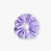 Saténová scrunchie gumička - Fialka lesklá