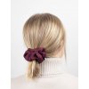 Saténová scrunchie gumička - Bordó matná