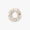 Úzká saténová scrunchie gumička - Champagne