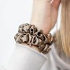 Úzká scrunchie gumička - Bronze