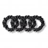 Úzká scrunchie gumička - Černá 4 ks