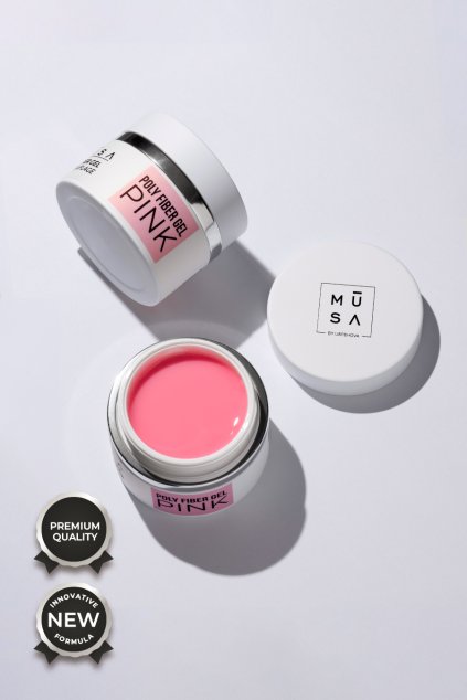 BUILDER GEL POLY FIBER PINK