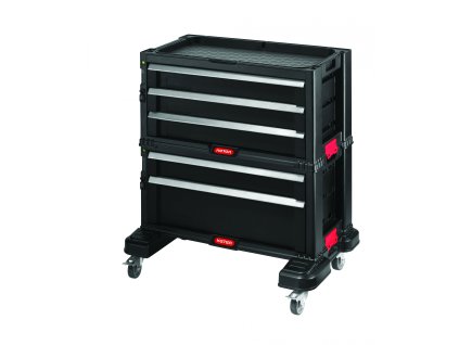 Keter Skrinka s 5 supliky na koleckach cerna 0902202313230785999