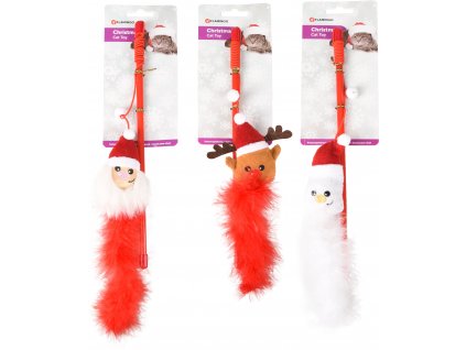 Flamingo Vánoční hračka pro kočky sněhulák/santa/sob