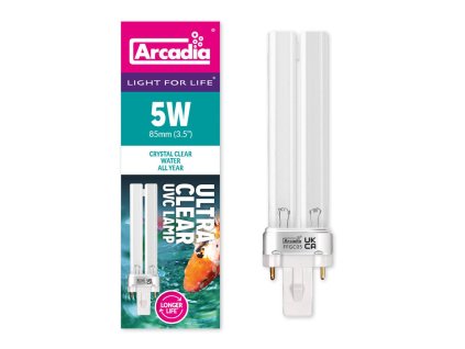 Arcadia Compact Ultra Clear UVC 5W G23 100mm 1902202522302617702