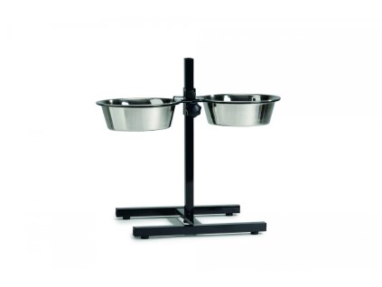 BZ H STAND W 2 STAINLESS STEEL BOWLS 20 2502202111092352500