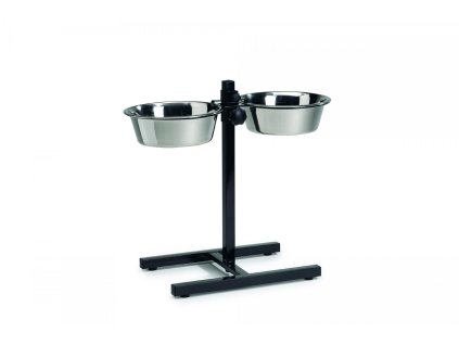 BZ H STAND W 2 STAINLESS STEEL BOWLS 25 2502202111122983206