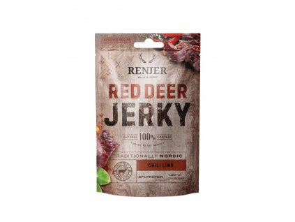 RENJER Modern Nordic Red Deer (Jelení) Jerky Chilli & Lime 25g