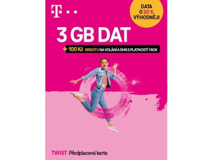 T-Mobile SIM Twist S námi 3GB