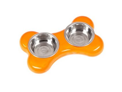 miska nerez kost 2x500ml 36x22x8cm oranzova 2304201623245339621