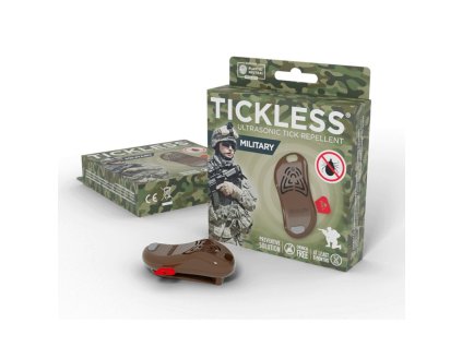 TICKLESS MILITARY Ultrazvukovy odpudzovac kliestov a blch pre ludi brown 1806202516301094478