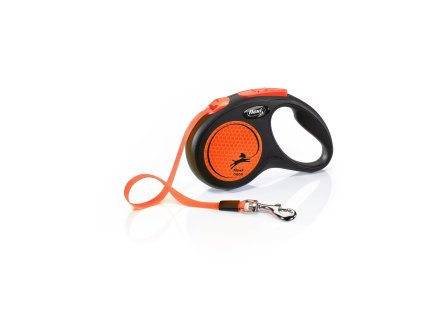 FLEXI Voditko New Neon S pasek 5m cerno oranzove 2407202510572940929