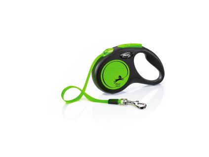 FLEXI Voditko New Neon S pasek 5m cerno zelene 2407202510583371037