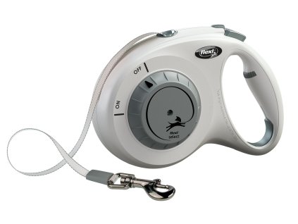 Flexi Voditko Select M pasek 7m svetle sede 1111202515174357459