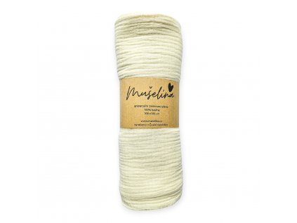 Mušelínová zavinovací plena/cream