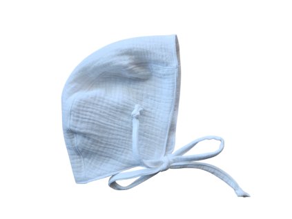 Mušelínová čepička/white