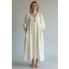 Mušelínové šaty Ema Bow/cream