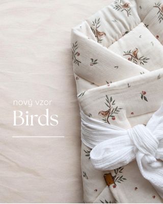 Birds 🤍 Nový vzor je tady. Jemný, něžný a přesně takový, jaké mám pro naše výbavičky nejraději. 🌿 Do nabídky přidávám nový...