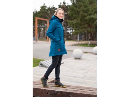 dámská softshellová bunda PETROLEJ MODRÁ 9