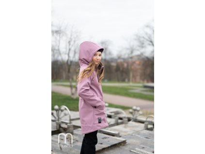 podzimní jarní bunda dívčí starorůžová 2