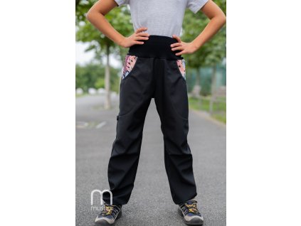 podzimní jarní softshellové kalhoty dívčí 5