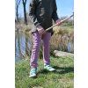 Dětské tepláky slim fit - STARORŮŽOVÉ