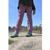 Dětské tepláky slim fit - STARORŮŽOVÉ