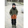 dětská softshellová bunda khaki skořice4