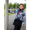 DÍVČÍ BUNDA SOFTSHELL LÍSTKY MODRÁ, NEON, RŮŽOVÁ STAHOVÁNÍ V PASE KABÁTEK 6