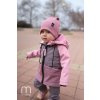 podzimní jarní bunda dívčí 3 barvy starorůžová růžová 3