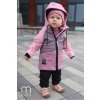 podzimní jarní bunda dívčí 3 barvy starorůžová růžová 2