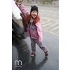 podzimní jarní bunda dívčí 3 barvy starorůžová růžová 6