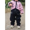 podzimní jarní softshellový overal růžová příroda černá dívčí 7