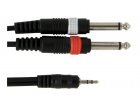Kabel 1x 3,5 jack /2x 6,3 jack 1,5m