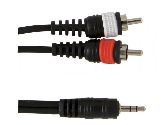 Kabel 1x 3,5 jack /2x cinch 1,5m