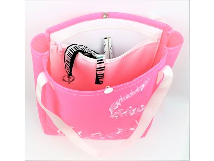 HUDEBNÍ TAŠKA NA NOTY - MELODY H-O (PINK REFLEX/PINK REFLEX)